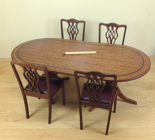 Fret work chairs and table